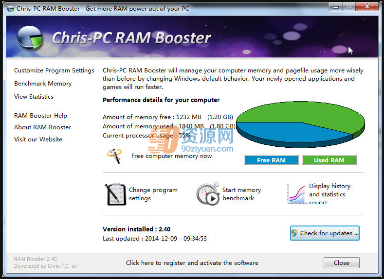 Chris-PC RAM Booster 7.07.19 instal the new version for windows