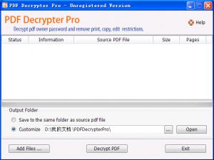 ܹ|PDF Decrypter Pro v4.0.0