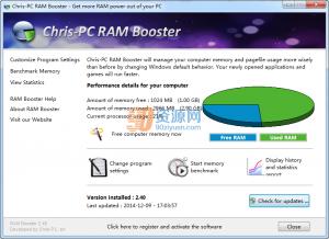 ڴŻ|Chris-PC RAM Booster v3.70